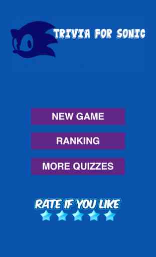 Trivia for Sonic The Hedgehog - Free Fun Quiz 1