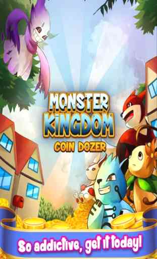3D Monster Kingdom Coin Dozer - Cute Creature Collector Arcade Game FREE! 1