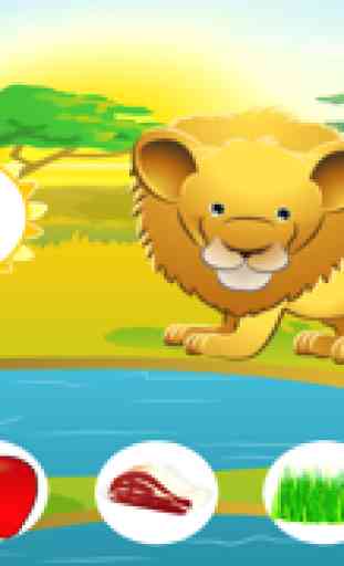 A Feed The Cool Safari Animals Kids Game – Free Interactive Experience To Learn About Good Nutrition 1