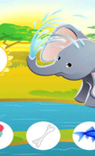 A Feed The Cool Safari Animals Kids Game – Free Interactive Experience To Learn About Good Nutrition 2