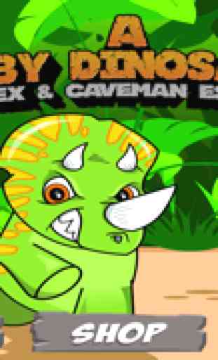A Baby Dinosaur's T-Rex and Caveman Escape 1