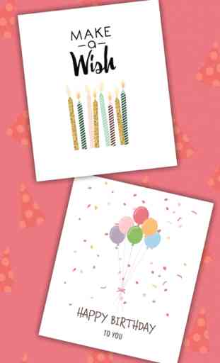 Birthday greeting cards with stickers – Photo edit 1