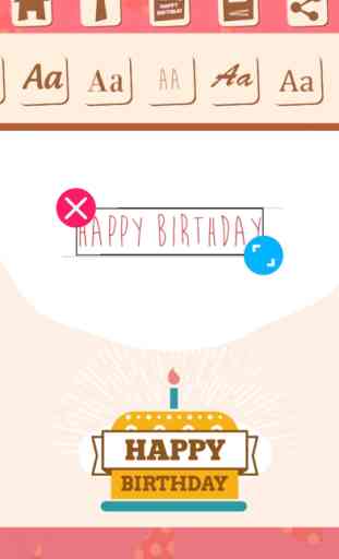 Birthday greeting cards with stickers – Photo edit 4