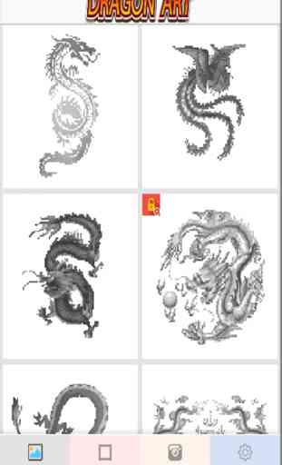 Dragon Art Pixel Coloring 4