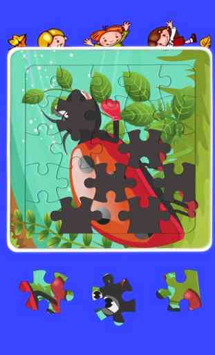 Jigsaw puzzles bug & insect games for toddlers 2