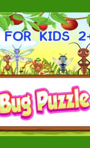 Jigsaw puzzles bug & insect games for toddlers 4