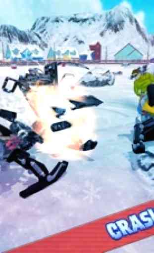 Snowmobile Crazy Crash Derby 3D 3
