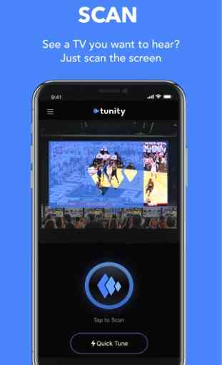 Tunity: Hear any muted TV 1