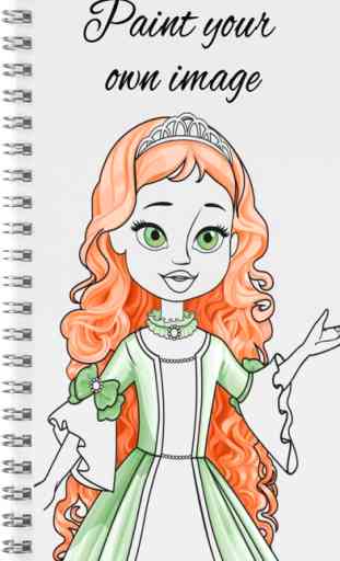 Princess coloring book game 2