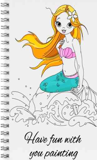 Princess coloring book game 3