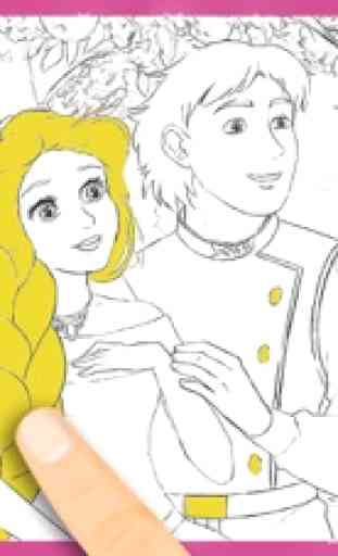 Princess Rapunzel magic kids coloring pages – Pro 3