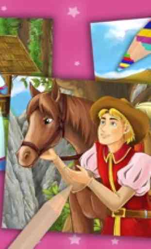 Princess Rapunzel magic kids coloring pages – Pro 4