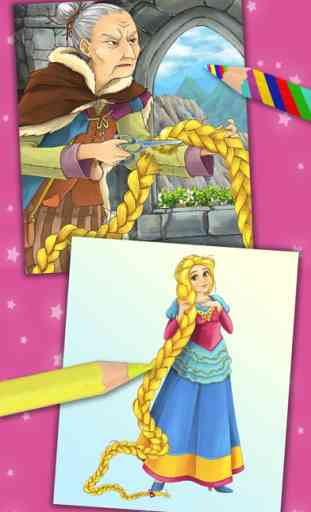 Rapunzel - Magic Princess Kids Coloring Pages Game 4