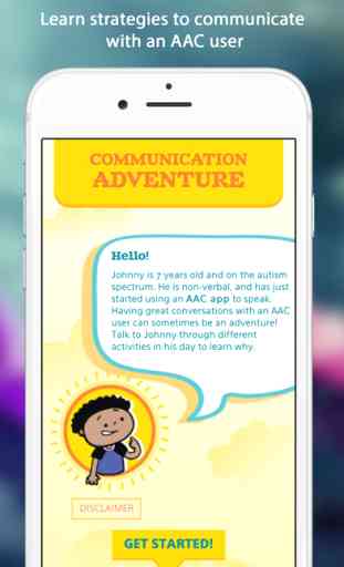 Communication Adventure - An app for communication training for caregivers of children with complex communication needs 1