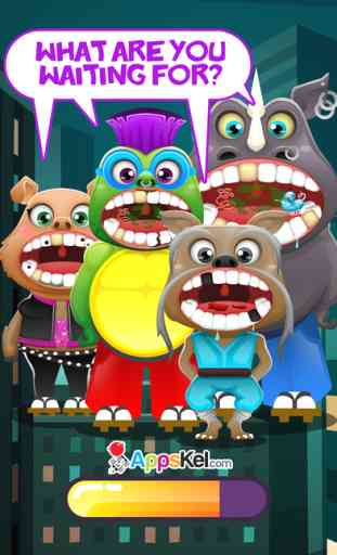 Crazy Little Mutant Animal Dentist – Ninja Tooth Games for Kids Pro 4
