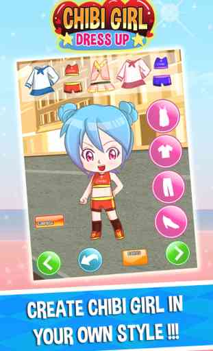 Cute anime girl creator dress-up - Chibi japanese make-up avatar characters kids Games 1