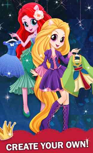 Descendants of Princess Pony Girl - For Equestria girls and ever after dress-up game 4