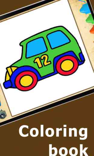 Coloring book Cars games for kids boys, girls free 1