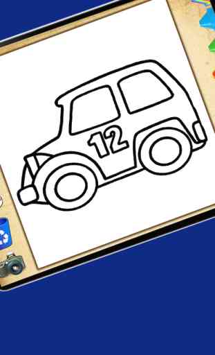 Coloring book Cars games for kids boys, girls free 2