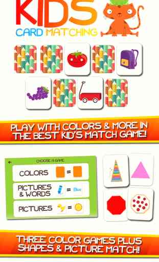 Colors Card Matching Early Learning Color Games for Kids Free 1