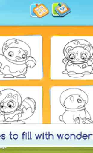 CosmoCamp: Coloring Book Game App for Toddlers and Preschoolers 2