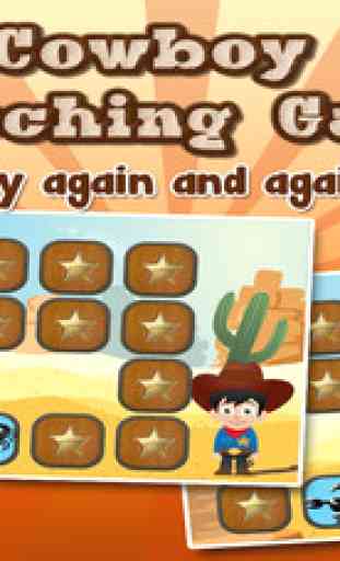 Cowboy Matching and Learning Game for Kids 4