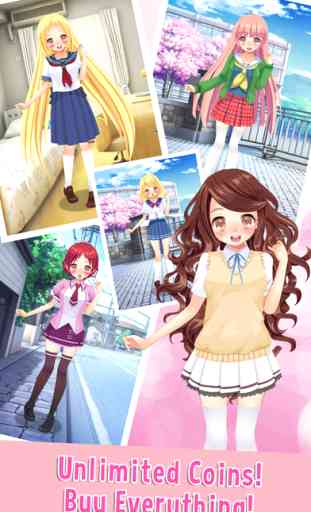 Cute School Girl - Dress up game for kids free 3
