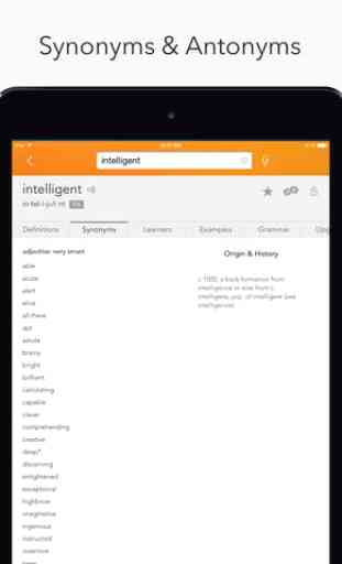 Dictionary.com Dictionary & Thesaurus for iPad 4