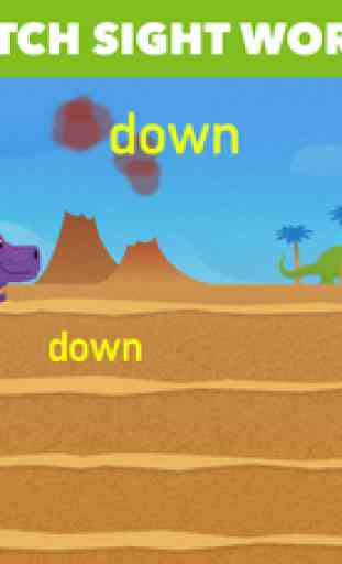 Dino Sight Words: Kindergarten Learning Game 2