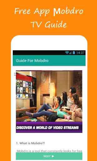 Free App мobdro TV Guide 3