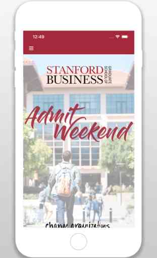 Stanford GSB Admit Weekend 1