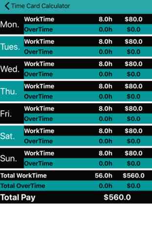 Time Card - Wage Calculator 3