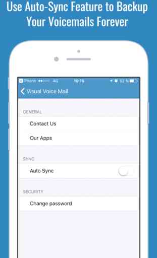 Visual VoiceMail Backup for Message, Voice & Mail 4