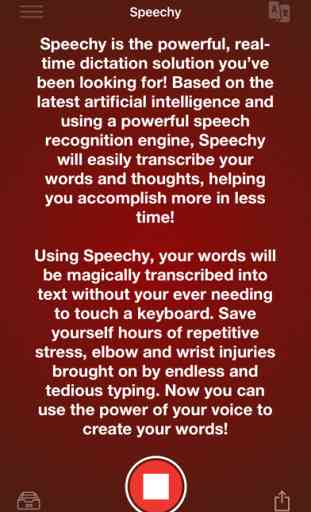 Voice Dictation - Speechy Lite 1
