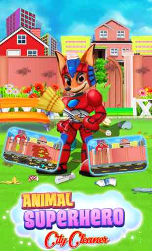 Animal Superhero City Cleaner 1