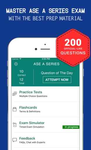 ASE A-Series Practice Exam Prep 2017 - Flashcard 1
