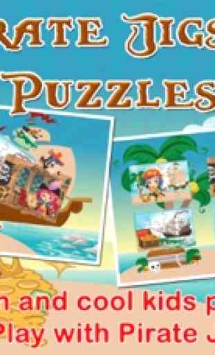 Cute Pirates Jigsaw Puzzles Educational Kids Games 1