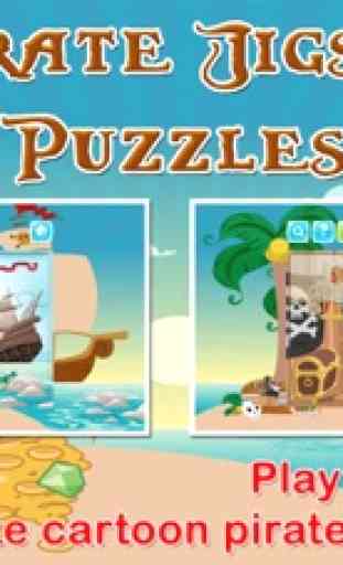 Cute Pirates Jigsaw Puzzles Educational Kids Games 2
