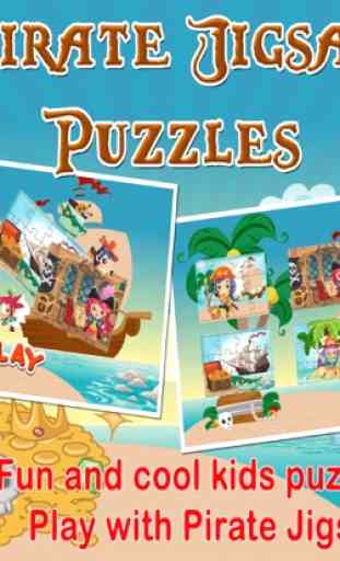 Cute Pirates Jigsaw Puzzles Educational Kids Games 4