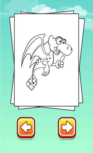 Dragon Coloring Page for kid learn fantastic world 2