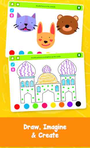 Doodle Fun! Free - Draw & Play Paint Scribble Sketch & Color Creative Adventure Game for Kids Boys and Girls Explorers: Preschool Kindergarten Grade 1 2 3 and 4 2