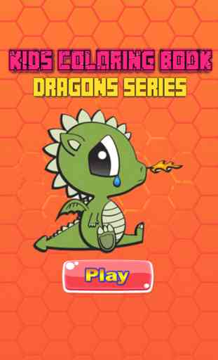 Dragon Coloring Book - Drawing Pages and Painting Educational Learning skill Games For Kid & Toddler 1