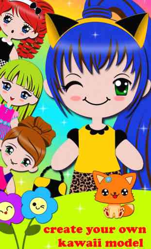 Dress Up Games for Free - Kids Games for Girls - Fashion Makeover Beauty Salon in Kawaii Style 1