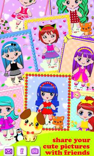Dress Up Games for Free - Kids Games for Girls - Fashion Makeover Beauty Salon in Kawaii Style 4