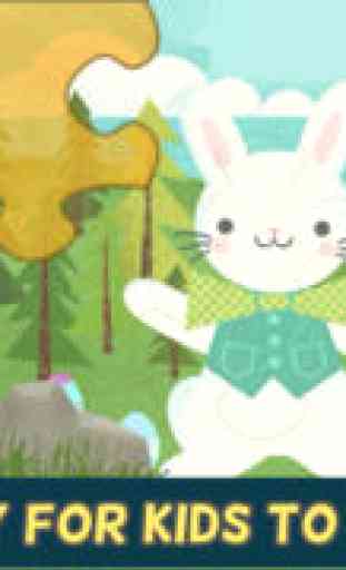 Easter Bunny Games for Kids: Easter Egg Hunt Jigsaw Puzzles HD for Toddler and Preschool 2