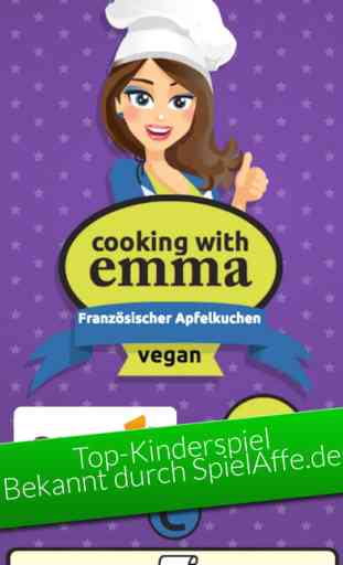 Emma Cooking Game: French Apple Pie - Free Kids Game: Bake a vegan classic recipe 1