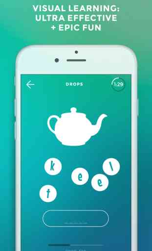 Drops: Learn Spanish, English & French words fast! 2