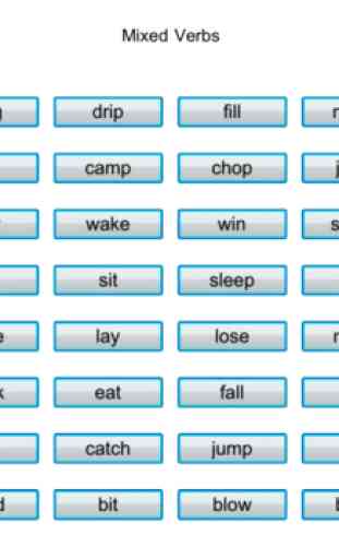 English Irregular Verbs - Language Art Vocabulary Grammar app 3