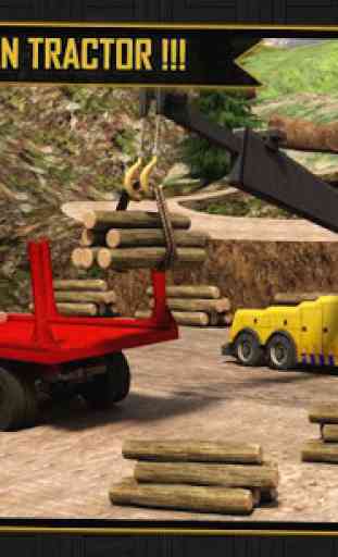 Log Transporter Tractor Crane 1