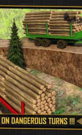 Log Transporter Tractor Crane 4